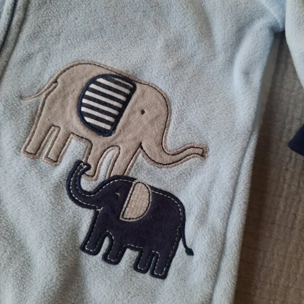 CARTER'S Fleece Sleepsack, Zip-up Long Sleeves - 2 Pair/Bundle - 0-9 months